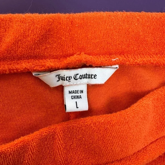 Juicy Couture Orange Flare Pants Size Large - Picture 4 of 5